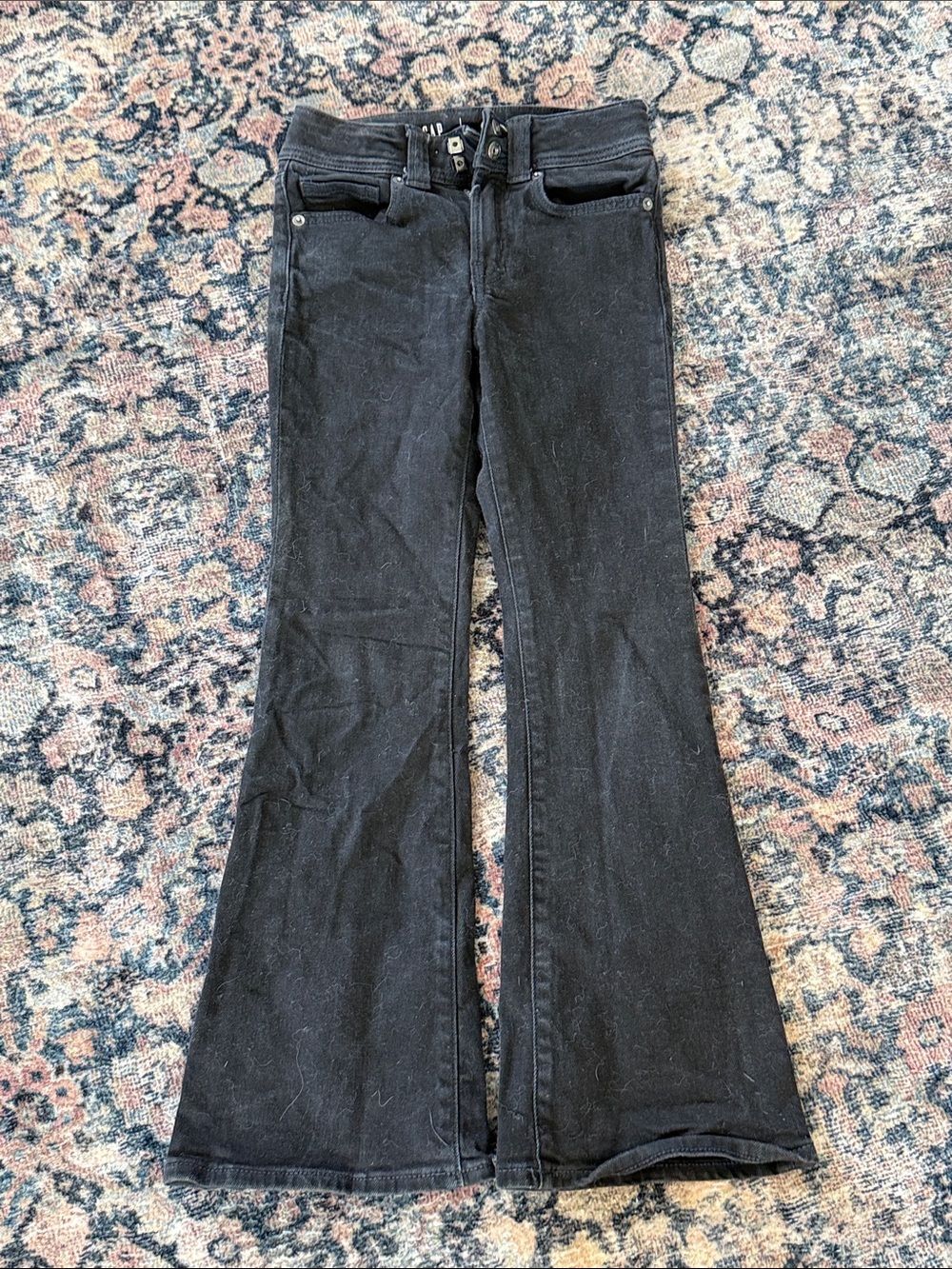 Girls Black Flared Jeans - Classic High-Rise Style